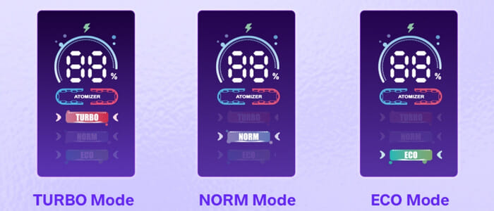 Modes de vape de la Vrizz 2